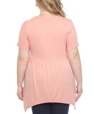 Plus Size Shirred Maternity Top