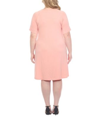 Plus Size Criss Cross Neckline Maternity Dress