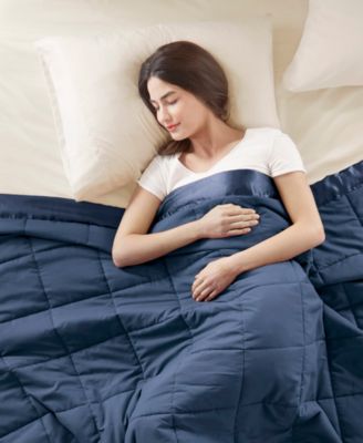 Windom Lightweight Down Alternative Satin Trim Blanket, Twin