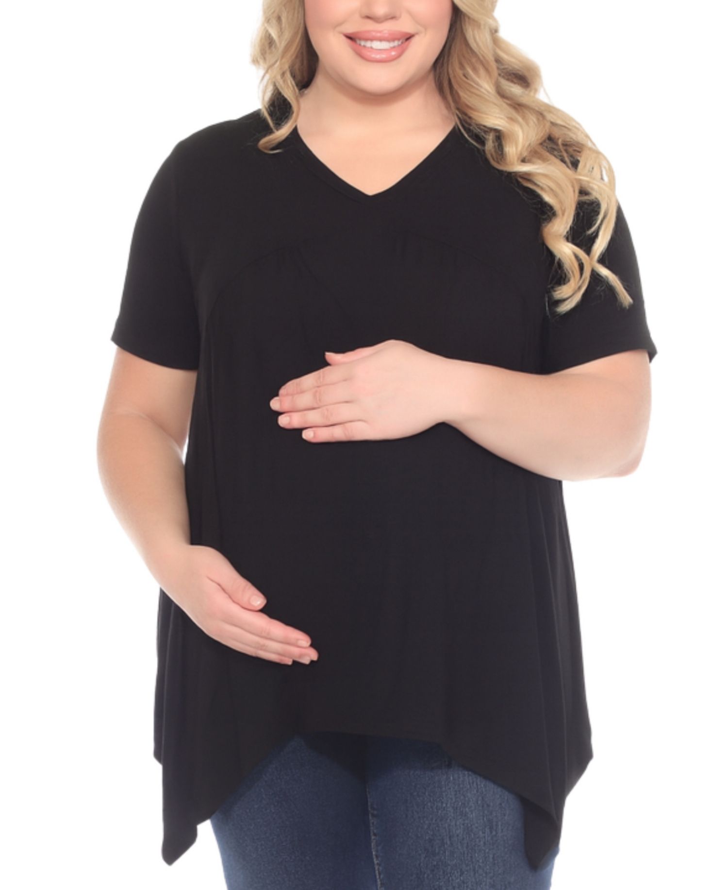 Women's Shirred Maternity Top