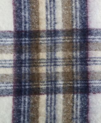 Plaid Faux Mohair Throw, 60" x 50"