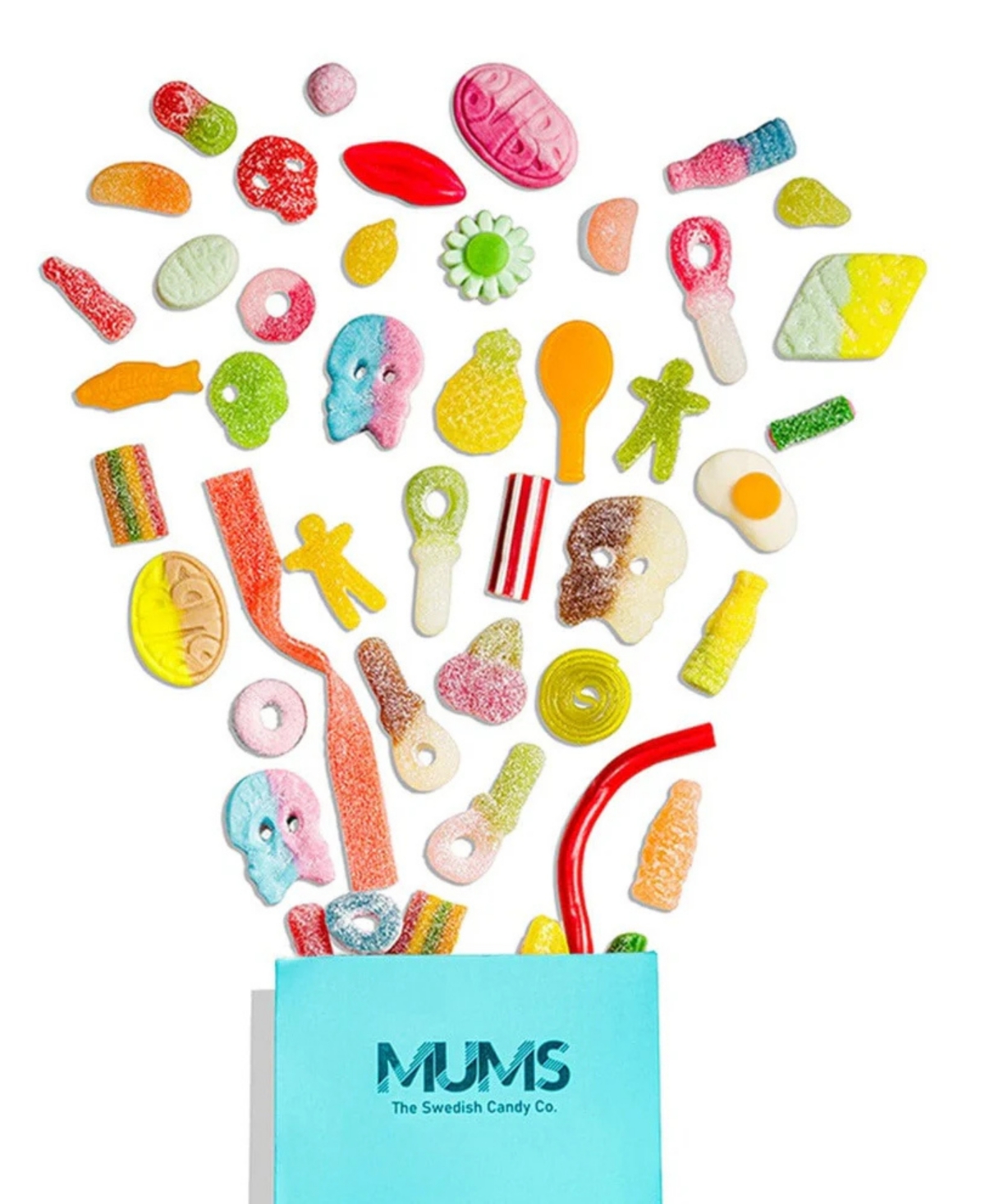 Mums Sweet And Sour Swedish Candy Mix With Bubs In Transparent