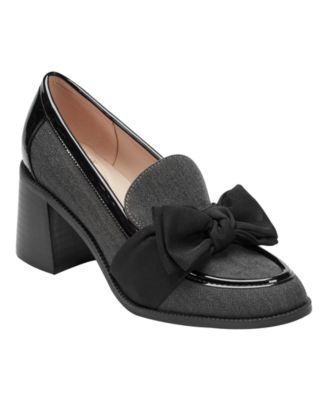Women's Korrar Bow Stacked Block Heel Loafers