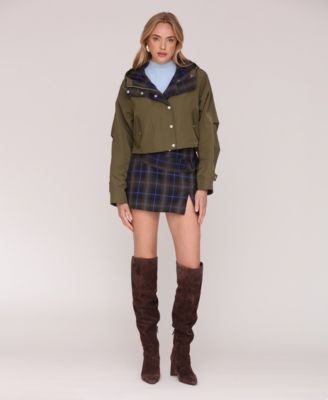 Women's Cropped Oversized Anorak Jacket