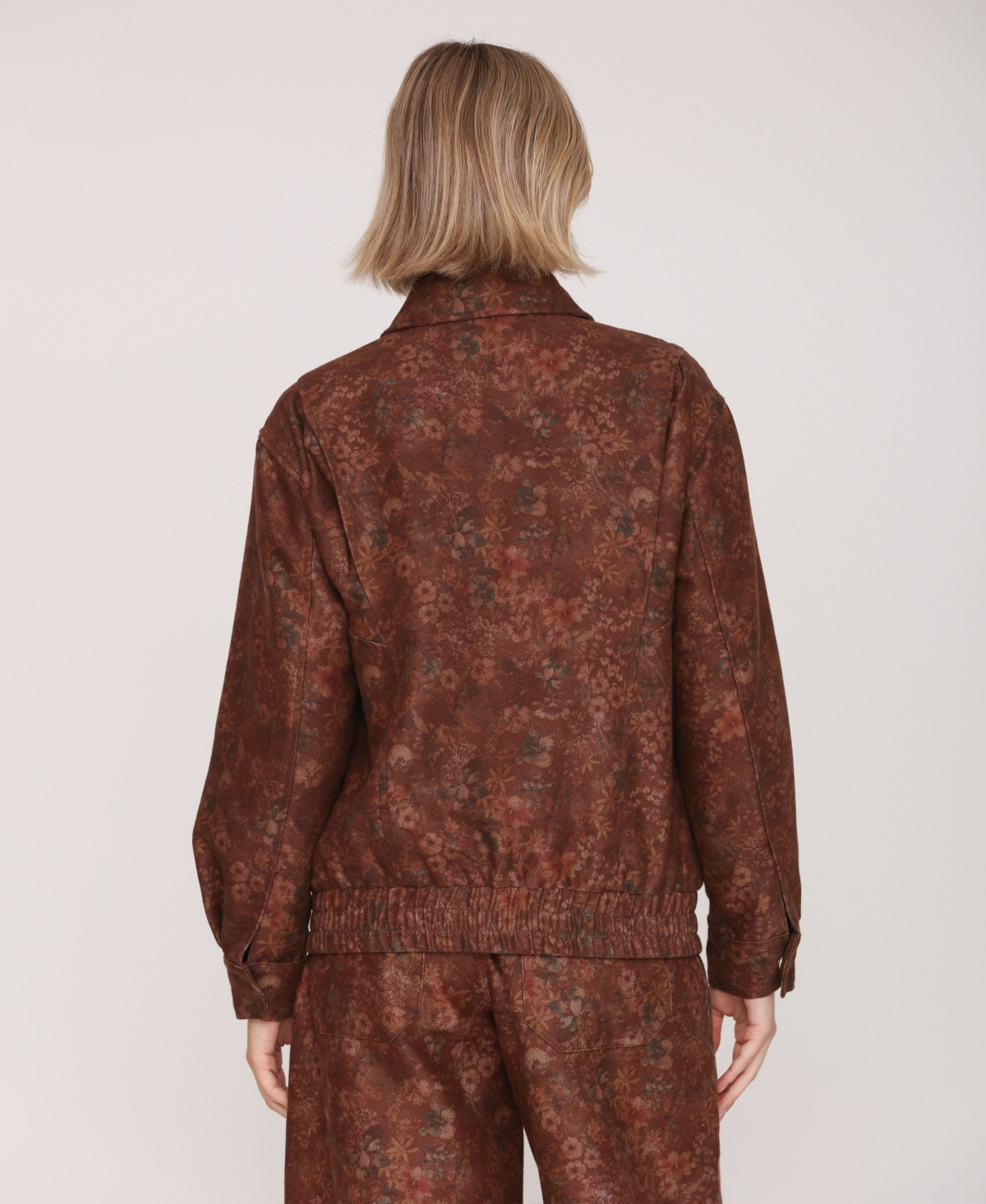 Avec Les Filles Women's Oversized Bomber Jacket In Brown