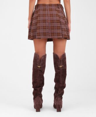 Women's Pleated Mini Skater Skort