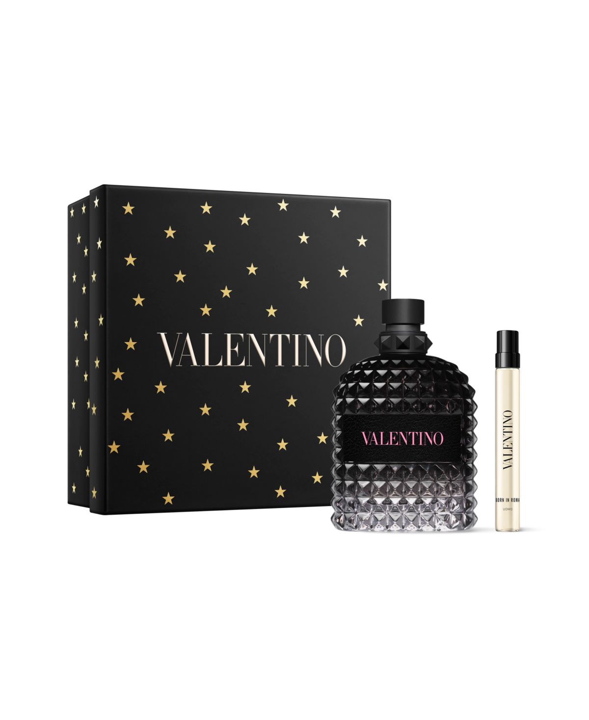 Born in Roma Uomo, 2 шт. Подарочный набор из туалетной воды, одеколона и спрея для путешествий