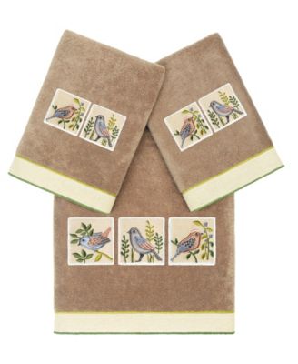 Cotton Belinda Embellished 3-Pc. Towel Set