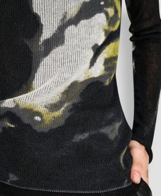 Women's Printed Double Layer Long Sleeves Sweater