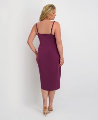 Plus Size Cowl Neck Slip Dress