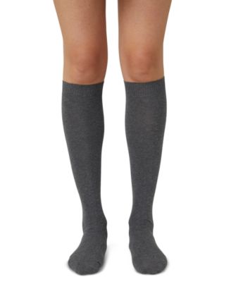 Women's Flat Knit Knee High Socks 3 Pair Pack