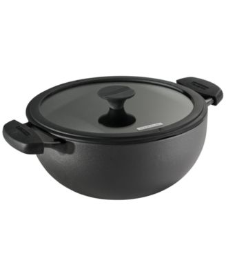 Tramontina - Utsava 4.9-Quart Pre-Seasoned Cast Iron Kadai with Lid