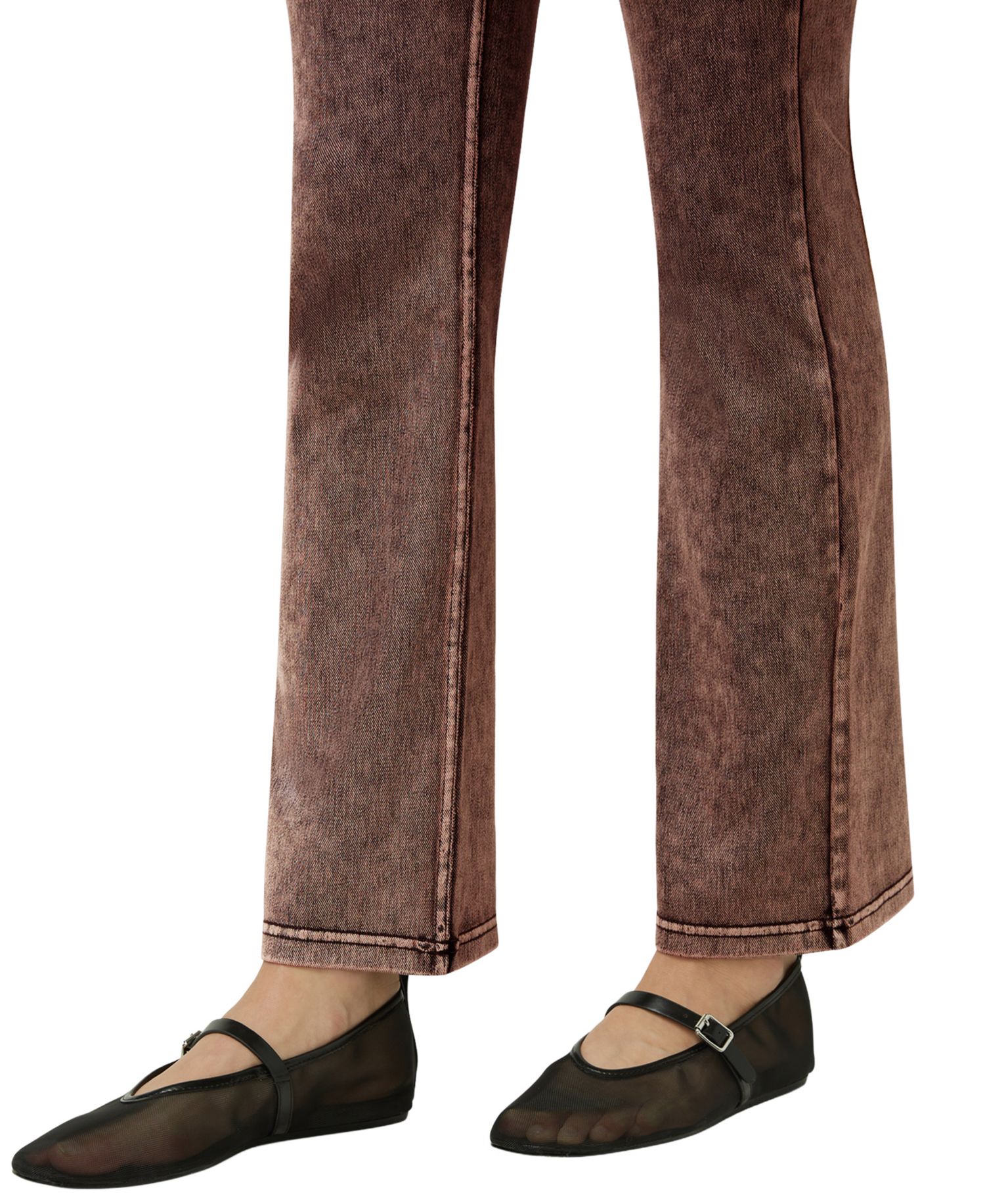 Women's High-Rise Denim Baby Bootcut Leggings