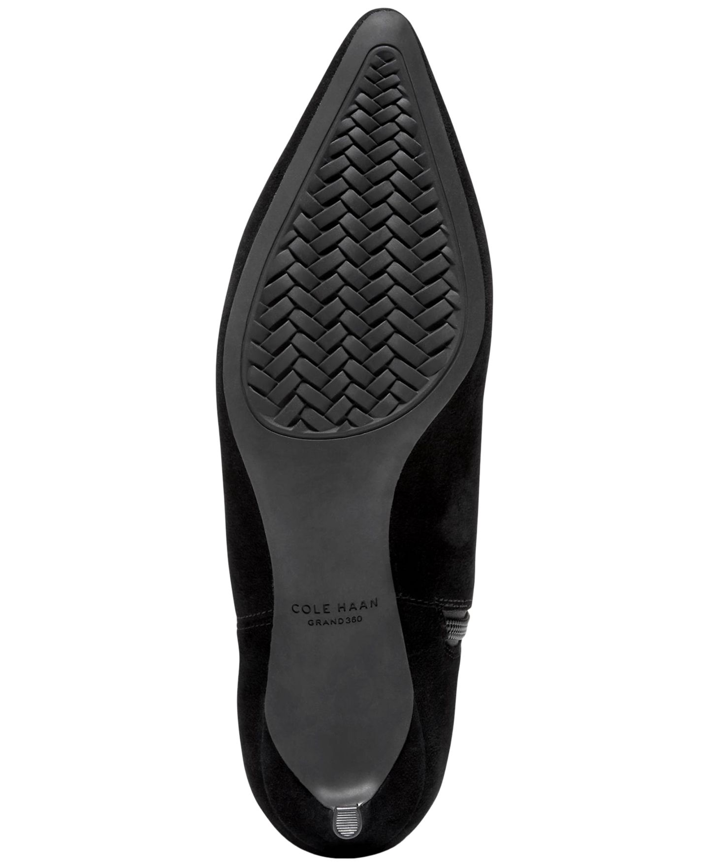 Женские ботинки Cole Haan Go-To-Janece Pointed Toe Dress Boots, цвет: Чёрный замшевый — фото 5