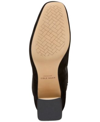 Women's Georgette Over-the-Knee Block Heel Boots