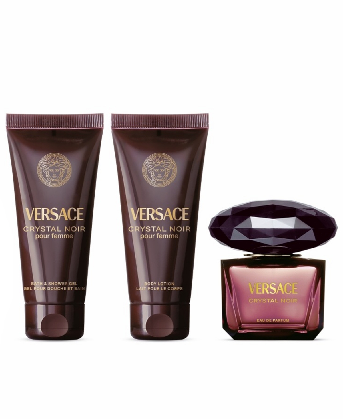 Versace Ladies Crystal Noir Gift Set Fragrances 8011003902866 In Multi