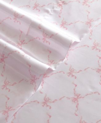 Printed Satin 4-Pc. Sheet Set, Queen