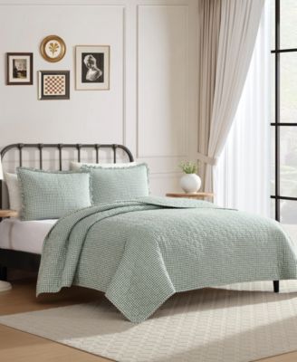 Gracie's Gingham Cotton 3-Pc. Quilt Set, King