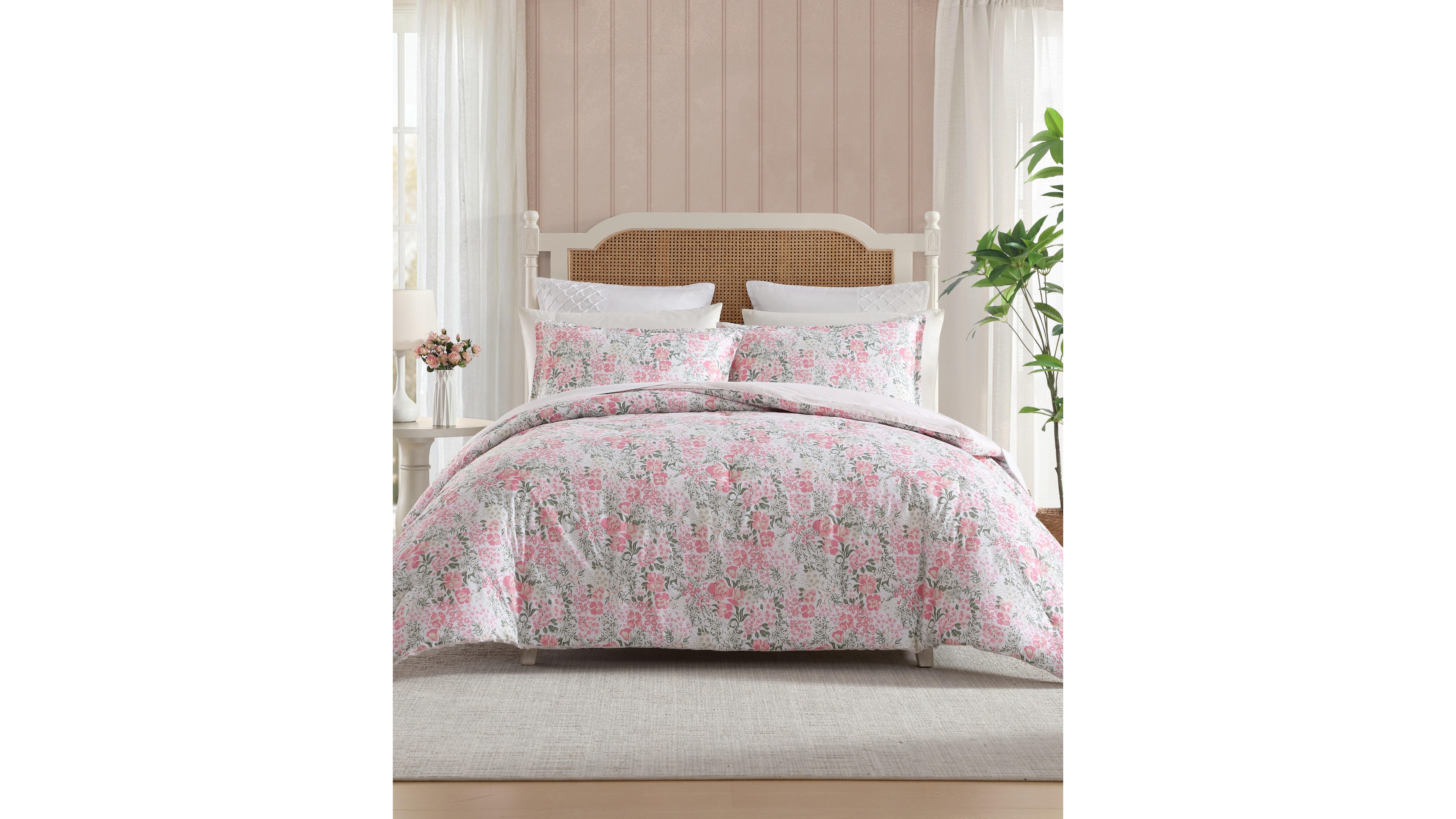 Laura Ashley Heather Garden 3-Pc. Comforter Set, Full/Queen