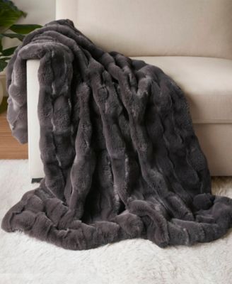 Vivienne Faux Fur Throw, 50" x 60"