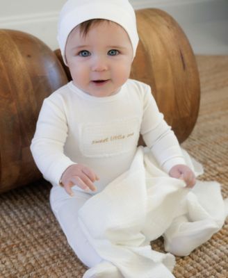 Baby Sweet Little One Muslin Footie