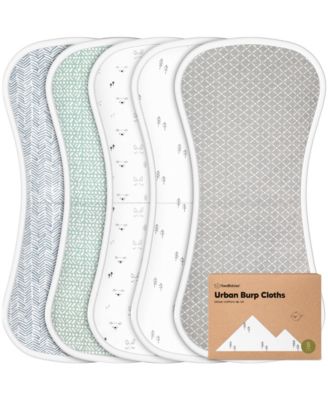 5pk Urban Baby Burp Cloths Organic Burping Cloth for Babies Burp Rags for Baby Girls Boys - Nordic 22$