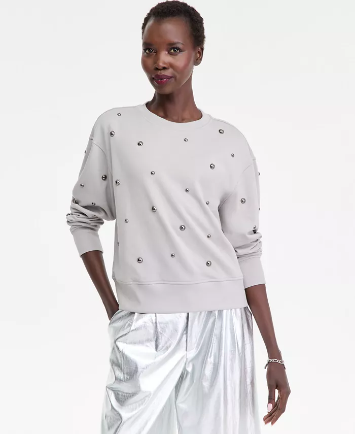 Women's Studded French Terry Sweatshirt