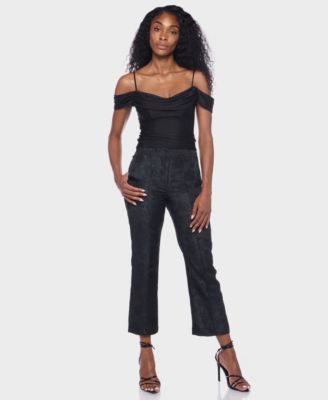 Juniors' Spaghetti Strap Off-The-Shoulder Top