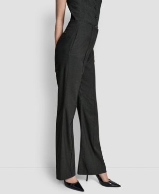 Women's Fit and Flare Mid Rise Trousers