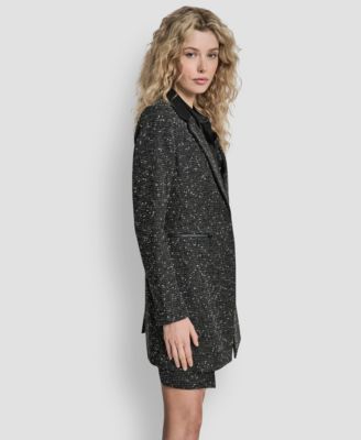 Women's Notch Collar Tweed Topper Jacket