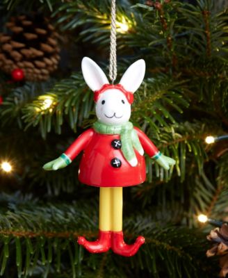 Kit Kemp Christmas Bell Bunny Ornament