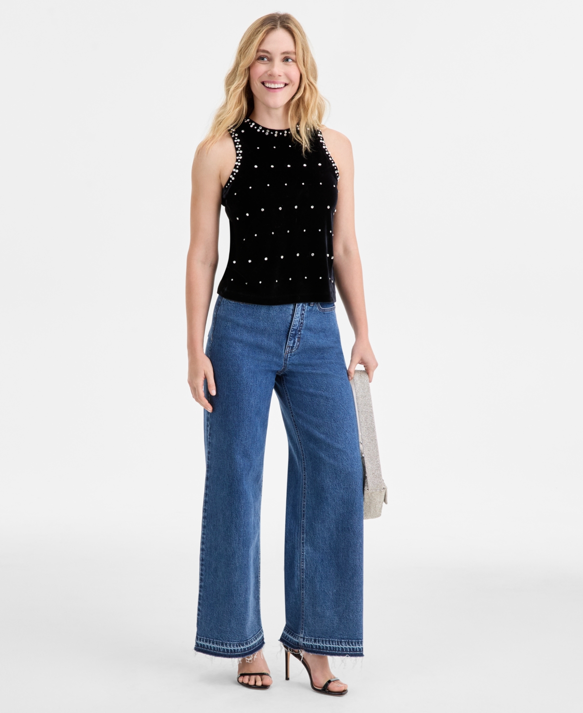On 34th Women's Velvet Embellished Tank Top, Macy's Exclusive