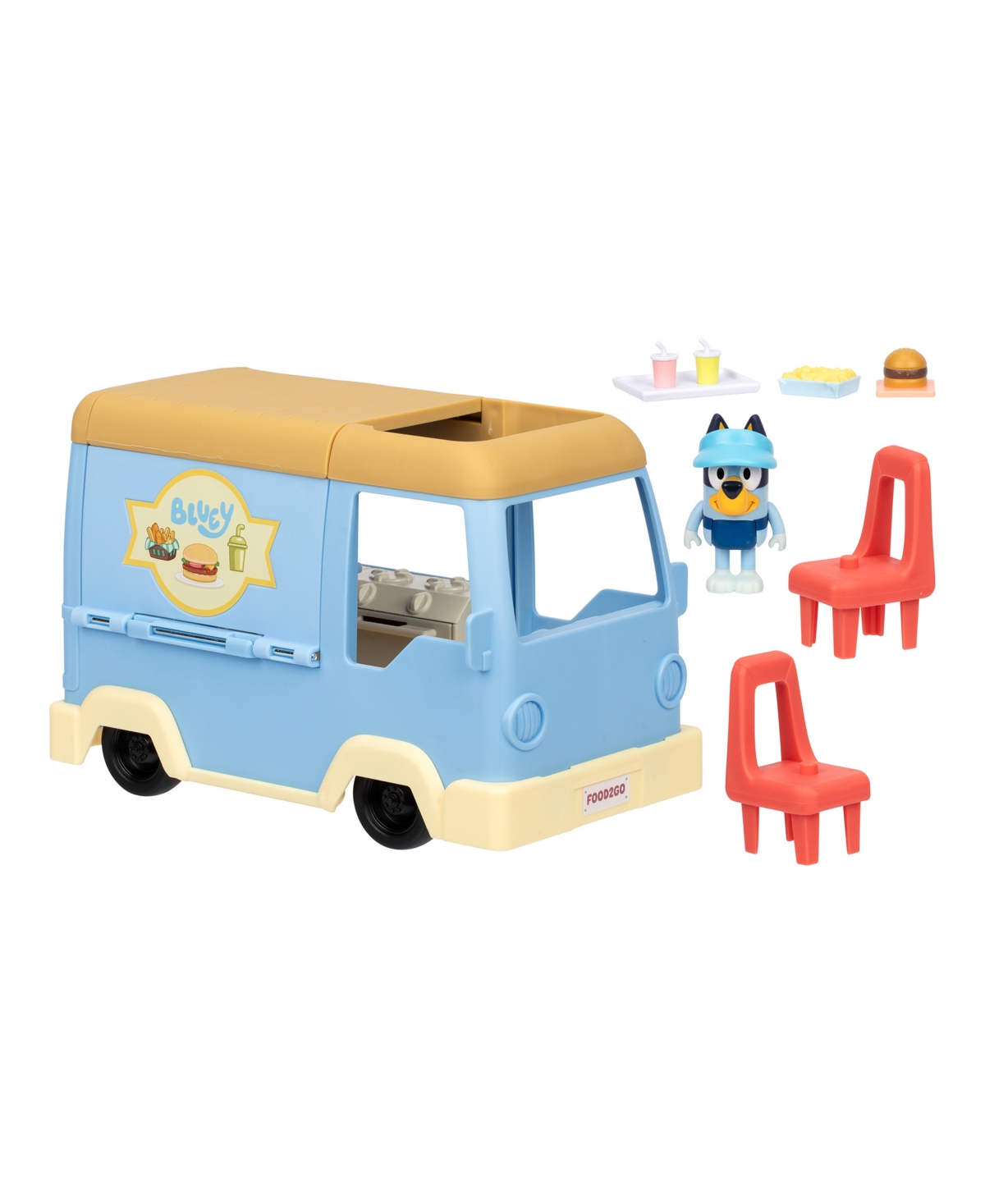 Bluey Let's Play Chef Food Truck Playset In Multi