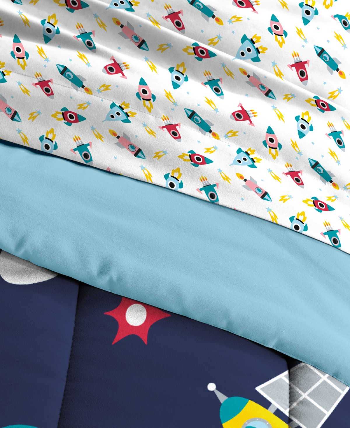 Dream Factory Space Galaxy 7-pc. Comforter Set, Full In Blue