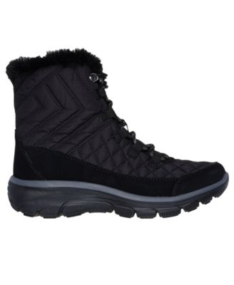 Women's Relaxed Fit: Easy Going - Game Hour Air-Cooled Memory Foam Winter Boots from Finish Line