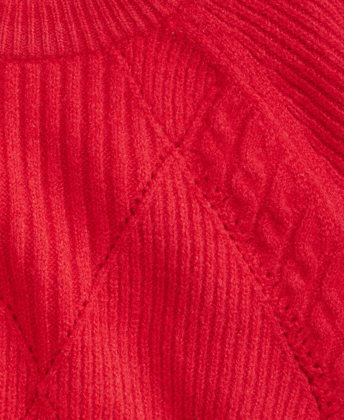 On 34th Women's Mixed-argyle Crewneck Sweater, Macy's Exclusive In Red