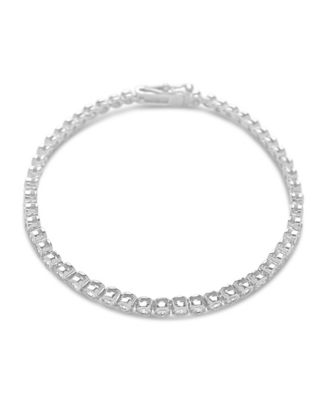Bezel Cubic Zirconia Tennis Bracelet