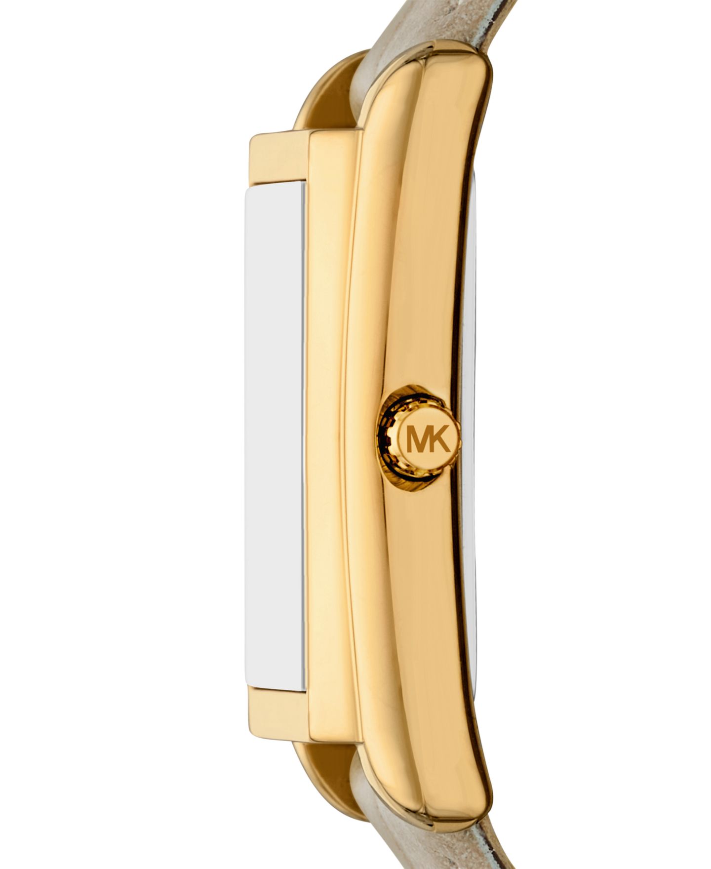 Женские часы Michael Kors Essex Three-Hand Nude Leather Watch, 26x36mm — фото 3