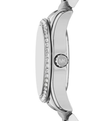 Women's Lexington Multifunction Silver-Tone Stainless Steel Watch, 34mm