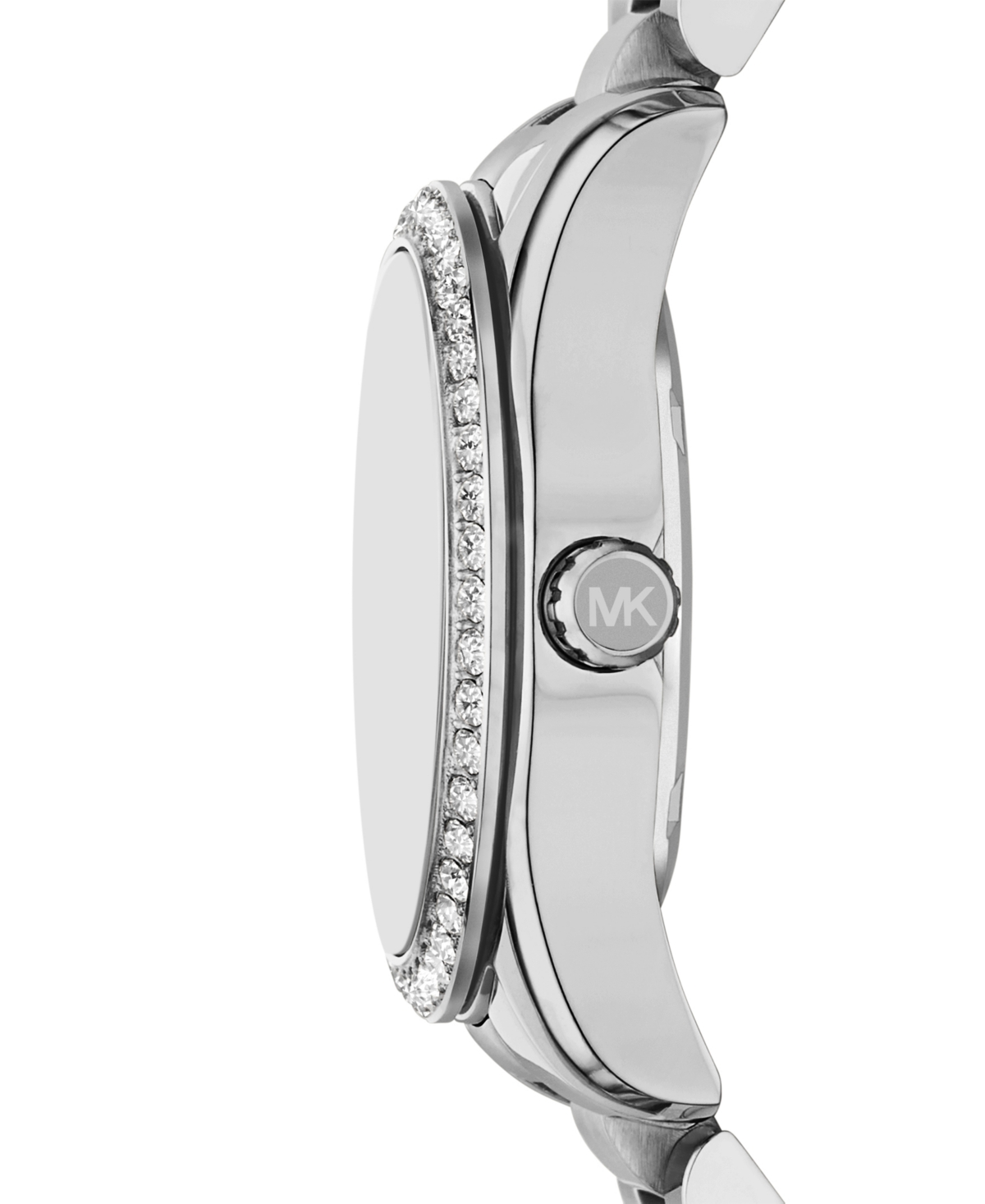 Michael Kors Women's Lexington Multifunction Silver-tone Stainless Steel Watch, 34mm In Silver