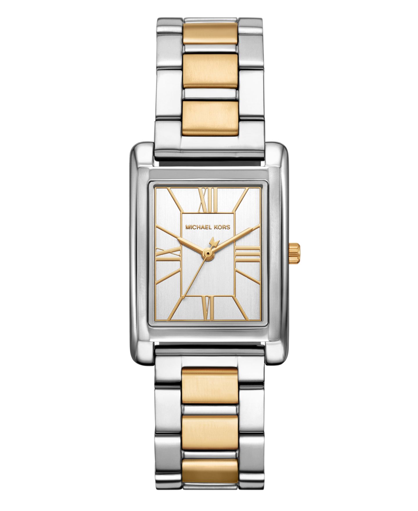 Женские часы Michael Kors Essex Three-Hand Two-Tone Stainless Steel Watch, 26x36mm — фото 1