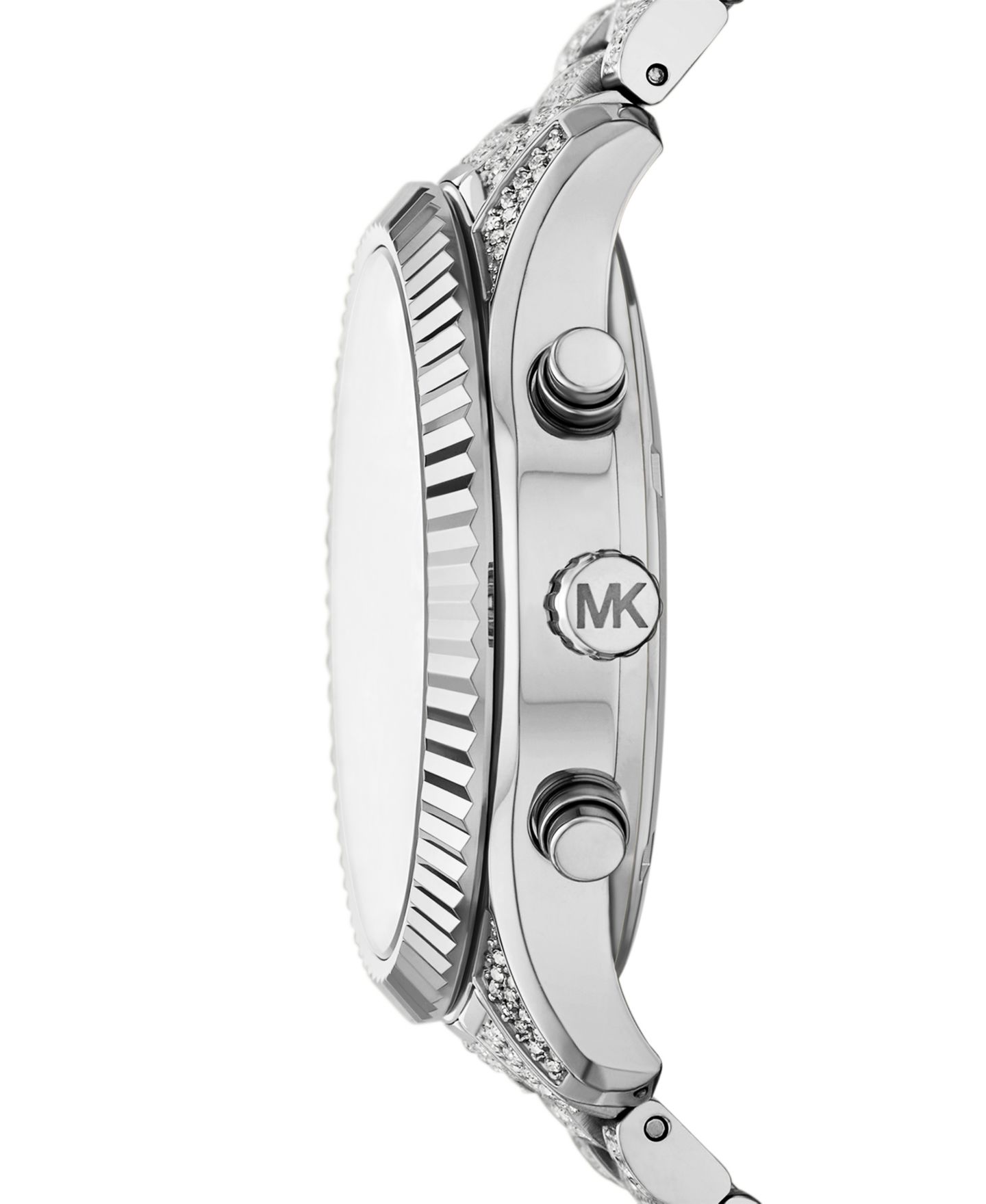 Женские часы Michael Kors Lexington с хронографом, серебристая сталь, 42 мм — фото 3