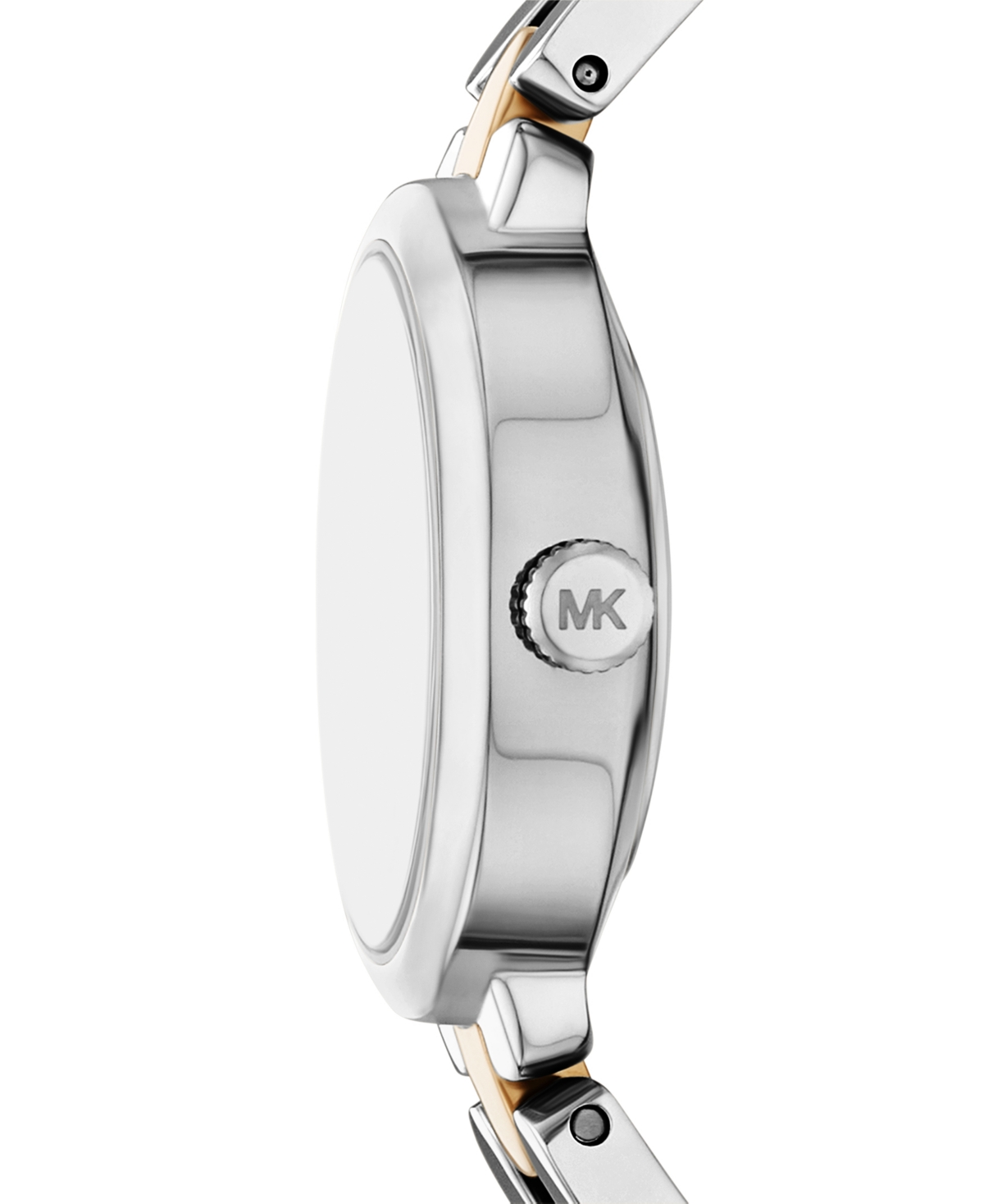 Michael Kors Women's Maude Three-hand Two-tone Stainless Steel Watch, 21mm In Silver