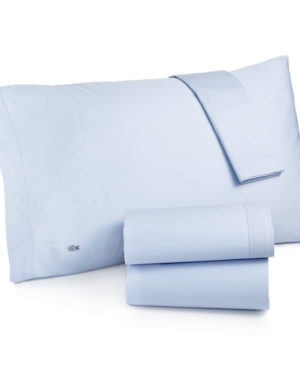 Closeout Lacoste Brushed Twill Wrinkle Resist Twin Xl Sheet Set Bedding
