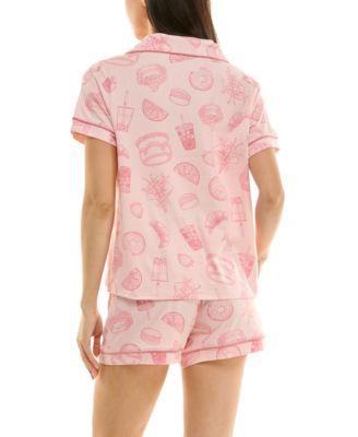 Women's Printed Top and Shorts Set