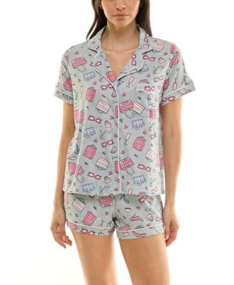 Women's Printed Top and Shorts Set