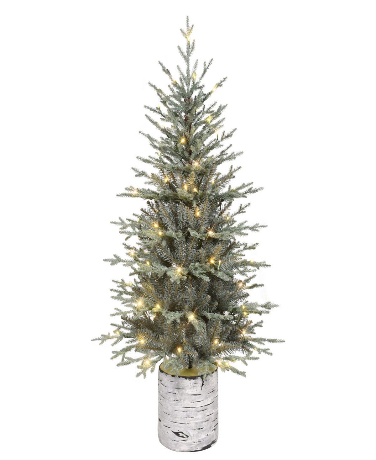 Puleo 4.5' Pre-lit Artificial Potted Arctic Fir Tree In Blue