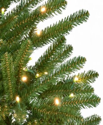Puleo 4.5' Pre-Lit Artificial Mountain View Spruce Tree
