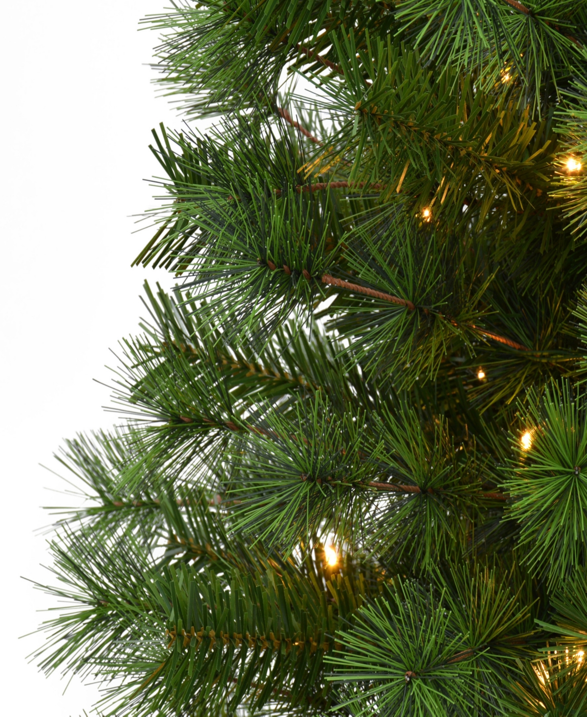 Puleo International Puleo 3.5' Artificial Pre-lit Potted Christmas Tree In Green