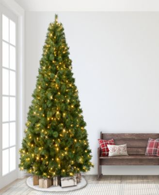 Puleo 9' Pre-Lit Artificial Wyoming Pine Tree with Multi-Function LED Lights